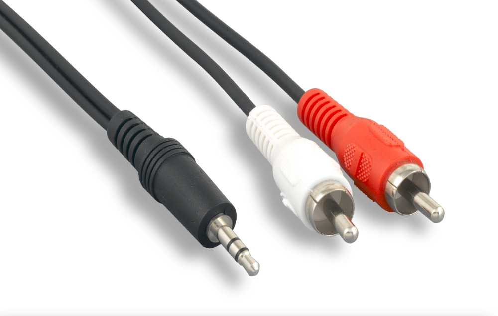 3.5mm Stereo to 2 RCA Audio Cable