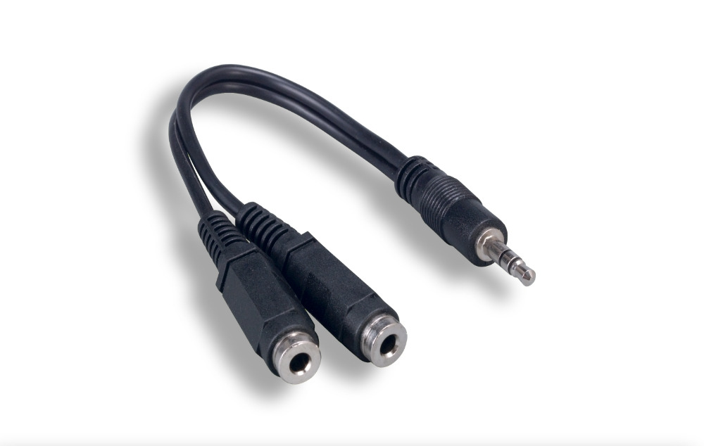 3.5mm Stereo M to 2F Audio Splitter Cable