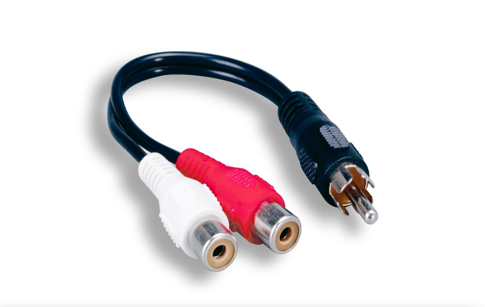 RCA to RCA Audio Splitter Adaptor Cable