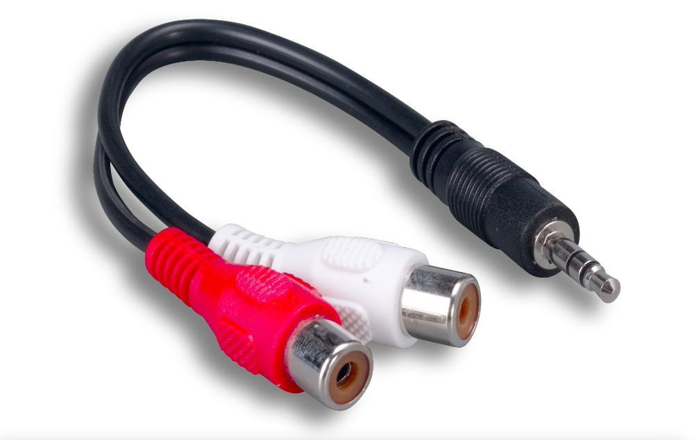 3.5mm Stereo to 2 RCA Audio Adapter Cable