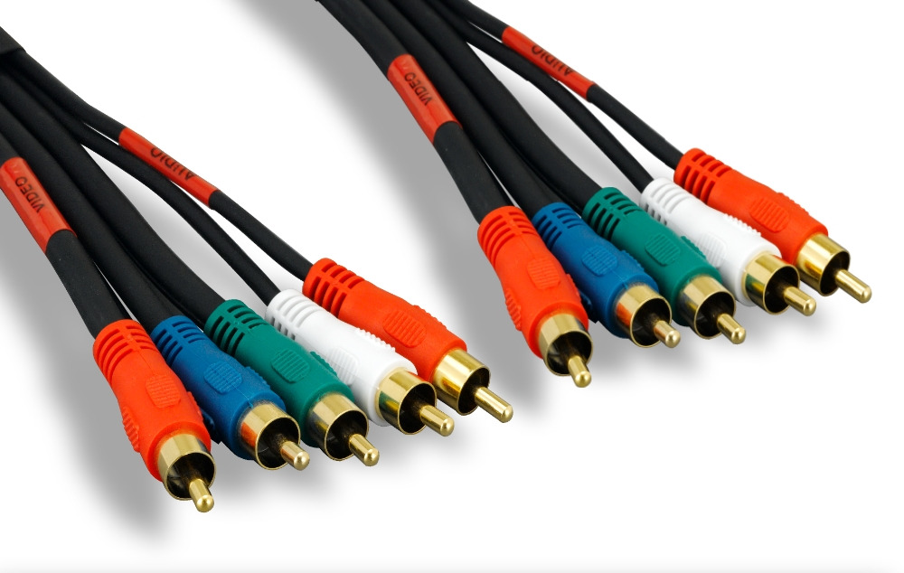 Premium 5 RCA Component Video + Audio Cable