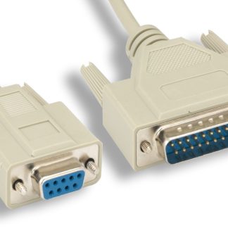 DB9 F to DB25 M AT Modem Cable