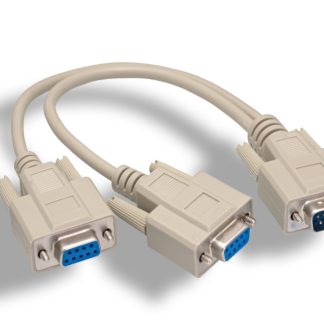 RS-232 DB9 M to F x 2 Splitter Cable