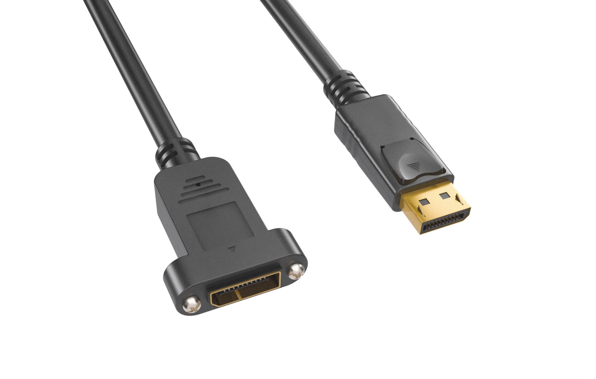 DisplayPort Male To Panel Mount Type Female Cable