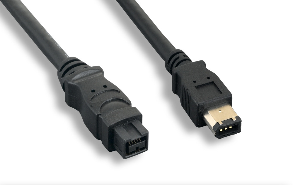 IEEE-1394b 9P to 6P Cable, Black