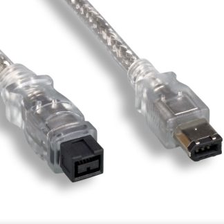 IEEE-1394b 9P to 6P Cable, Clear