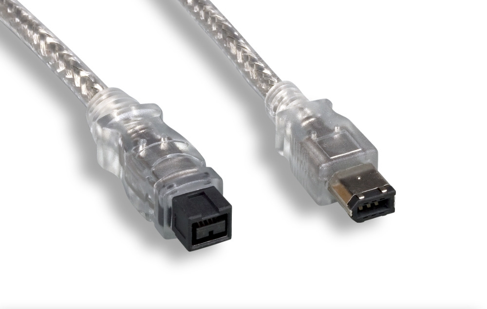 IEEE-1394b 9P to 6P Cable, Clear