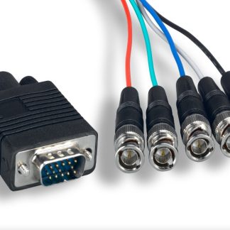 VGA HD15 M To 5 BNC M High-Resolution Monitor Cable with Ferrite