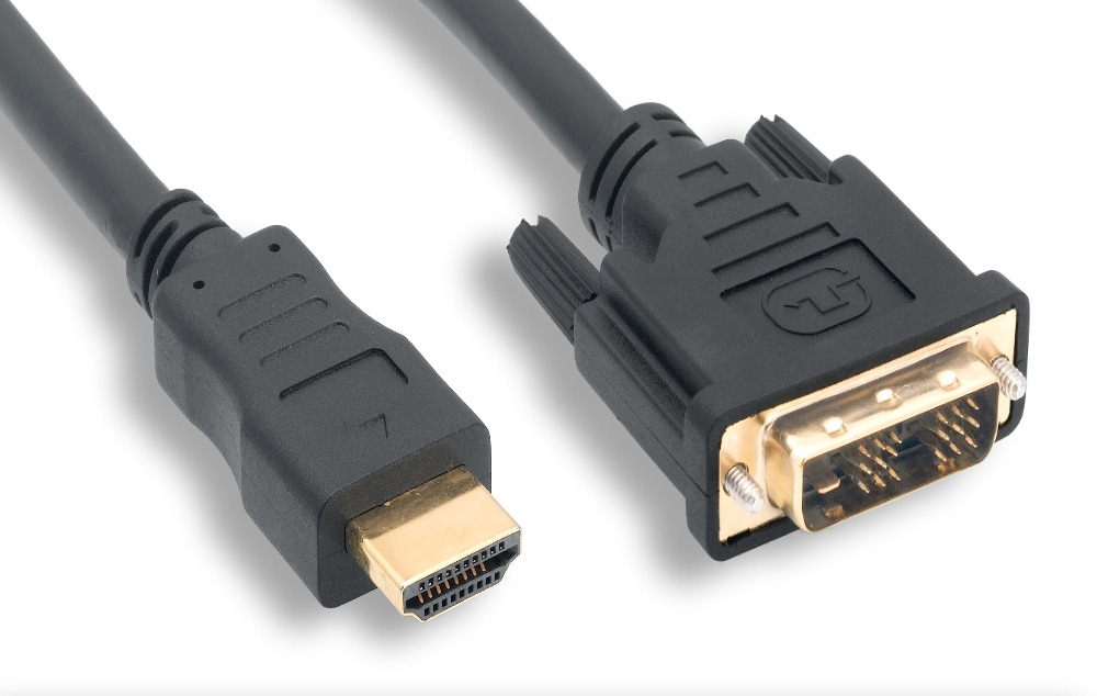HDMI Male to DVI Male Cable