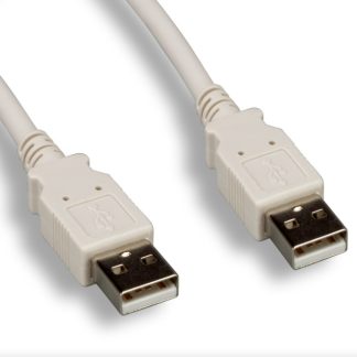 USB 2.0 A Male / A Male Cable Beige