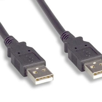 USB 2.0 Type A Male to A Male Cable Black