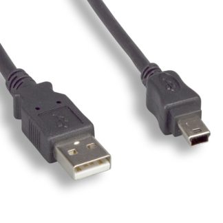 USB 2.0 A Male / Mini 5 Pin Male Cable