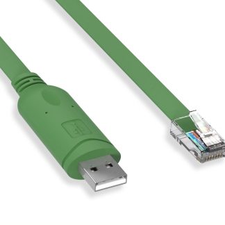 USB 2.0 Type A Male / RJ45 Male 8P8C Console Cable Green