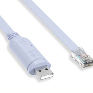 USB 2.0 Type A Male / RJ45 Male 8P8C Console Cable Periwinkle Blue