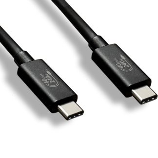 USB 4.0 Gen3 Type C 8K 40Gbps/240w Male/Male Cable, Black, E-Mark.