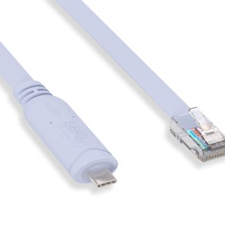 USB Type C Male to RJ45 Male 8P8C Console Cable Periwinkle Blue