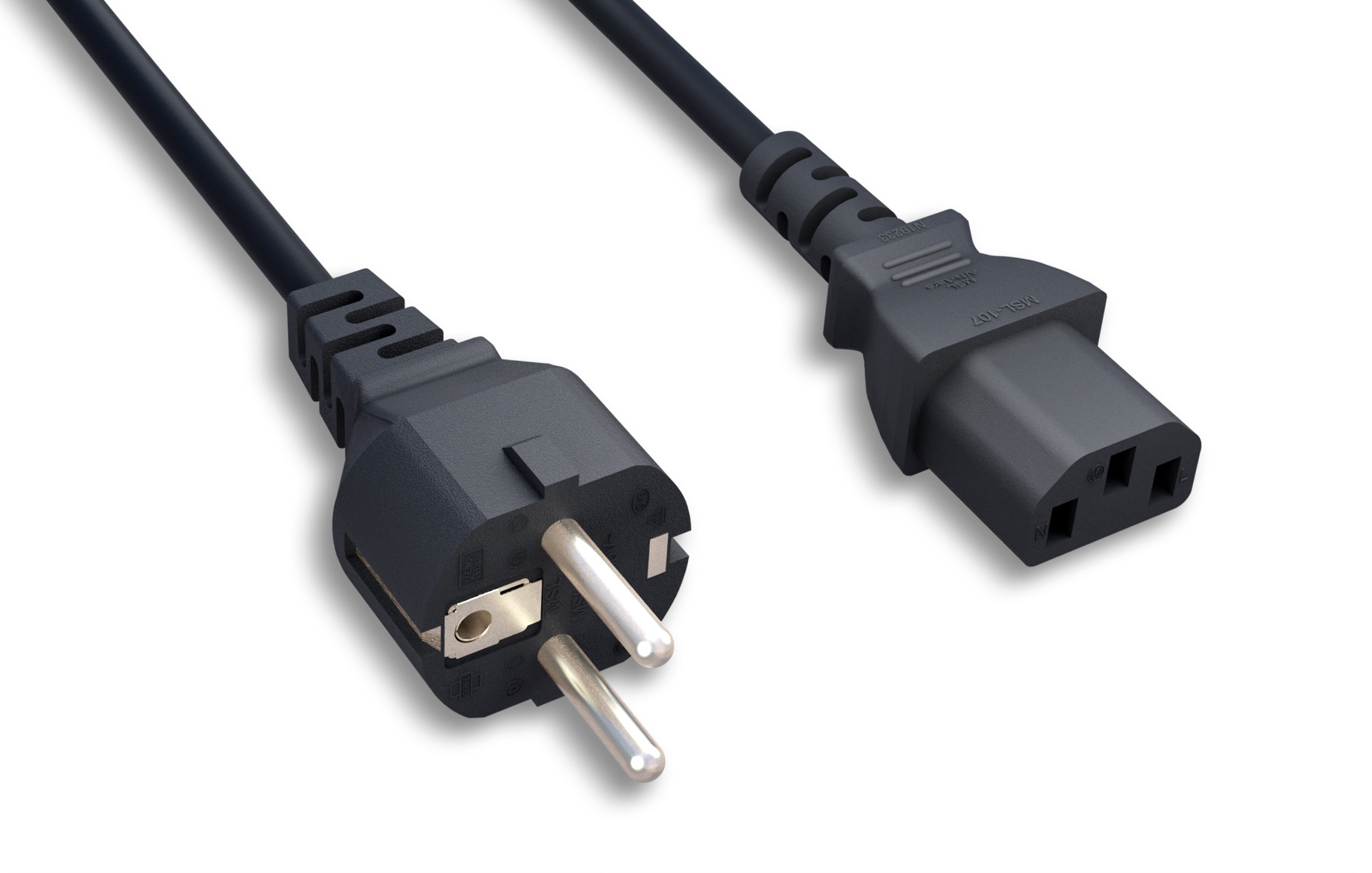 European Schuko Power Cord CEE 7/7 To IEC-60320-C13