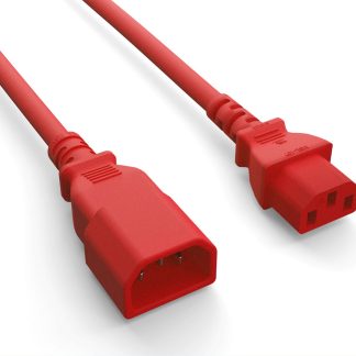 14 AWG C13/C14 Red Power Extension