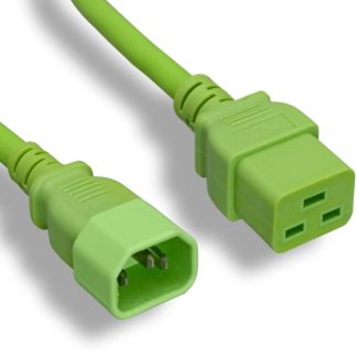 14 AWG Green C14 / C19 Power Cord