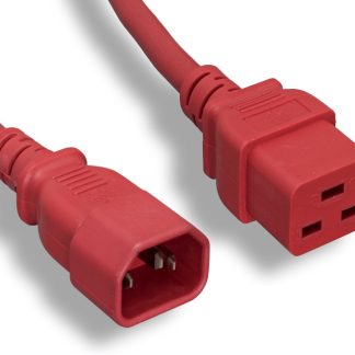 14 AWG Red C14 / C19 Power Cord