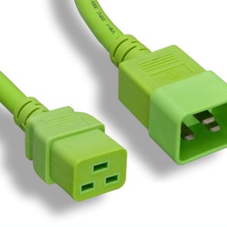 12 AWG Green C20 to C19 Universal Jumper Power Cord