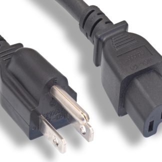 14 AWG NEMA 5-15P to C15 Power Cord