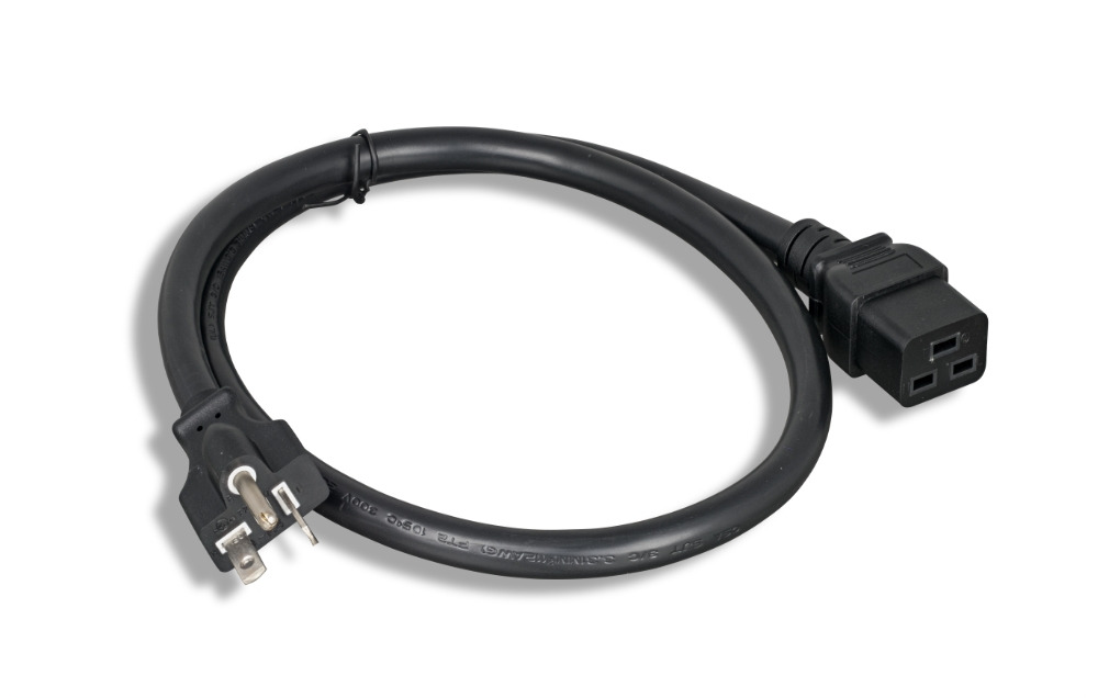 12 AWG AC Power Cord NEMA 5-20P to C19 - Image 2