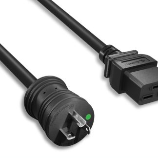 12 AWG Hospital Grade Power Cord Black