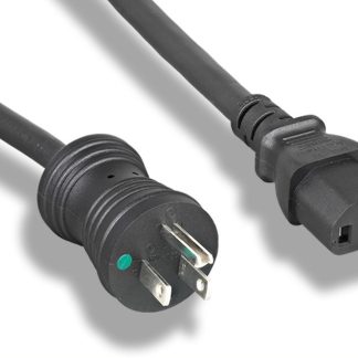 14 AWG Hospital Grade Power Cord Black