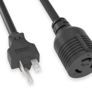 NEMA 5-20P to NEMA Locking 5-30R 12 AWG Power Adapter Cord