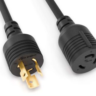 NEMA Locking 5-15P to NEMA Locking 5-30R 14 AWG Power Adapter Cord