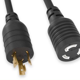 NEMA Locking 5-20P to NEMA Locking 5-15R 14 AWG Power Adapter Cord
