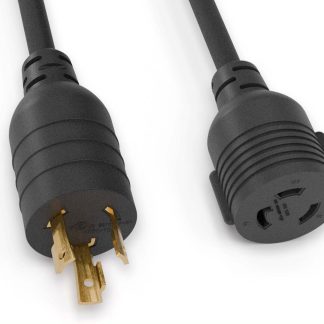 NEMA Locking 5-20P to NEMA Locking 5-30R 12 AWG Power Adapter Cord