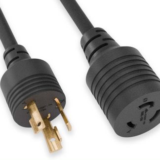 NEMA Locking 6-30P to NEMA Locking 6-20R 12AWG Power Adapter Cord