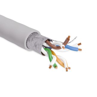 Cat. 5e STP Stranded Gray Ethernet Bulk Cable