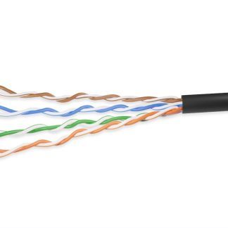 Cat. 5e UTP Solid Ethernet Bulk Cable 350MHz Black
