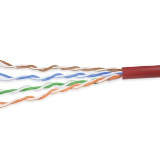 Cat. 5e UTP Solid Ethernet Bulk Cable 350MHz Red