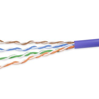 Cat. 5e UTP Solid Ethernet Bulk Cable 350MHz Purple