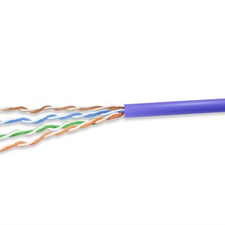 Cat. 5e UTP Stranded Ethernet Bulk Cable 350MHz Purple