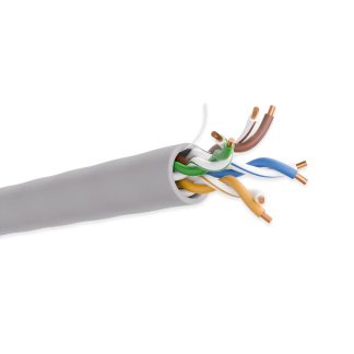 Cat. 5e Plenum Solid Gray Ethernet Bulk Cable 350MHZ