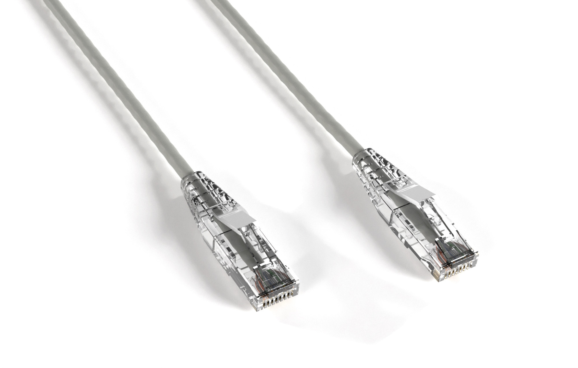 Gray Slim Cat 6a UTP Patch Cable