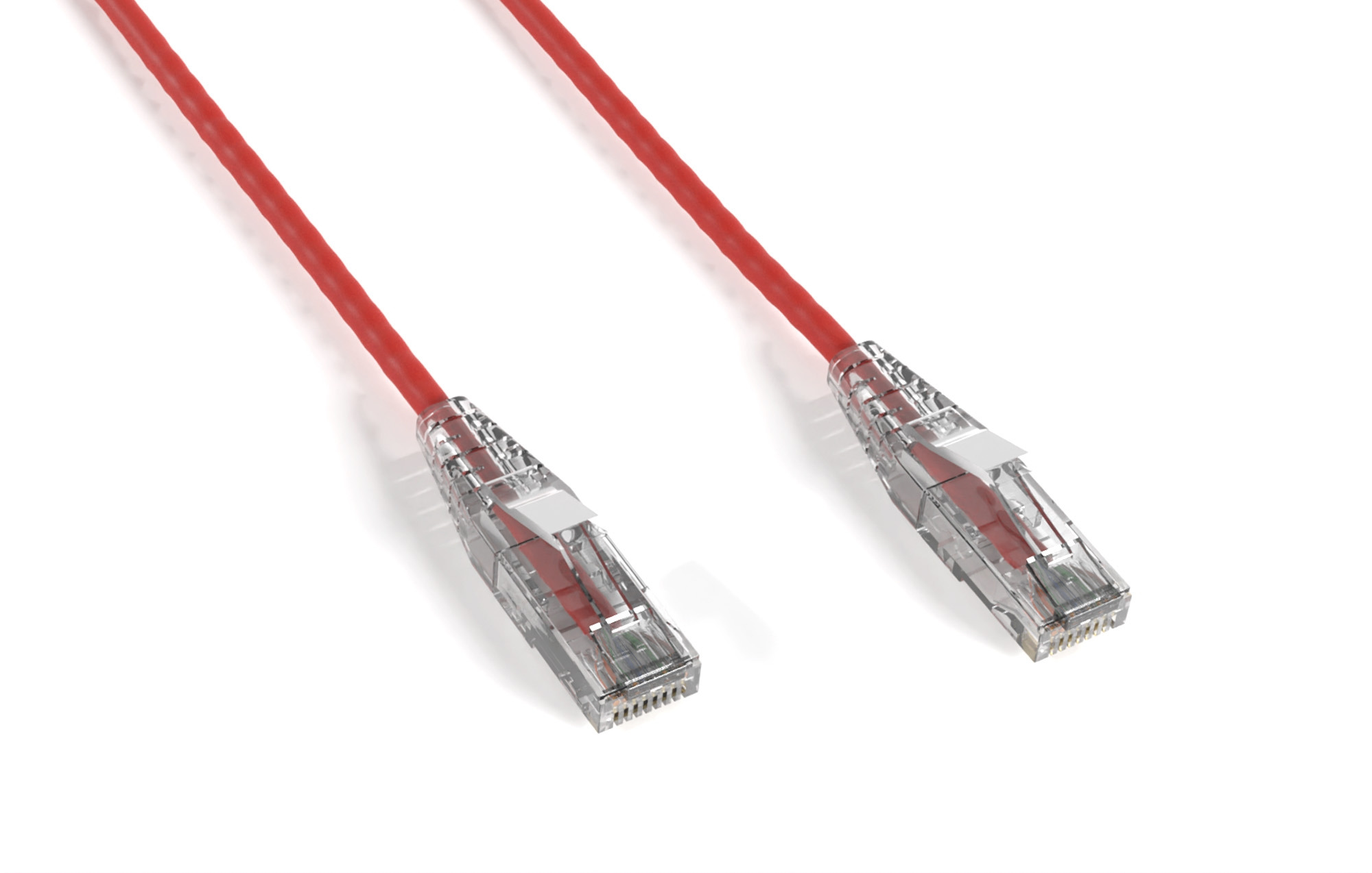 Red Slim Cat 6a UTP Patch Cable