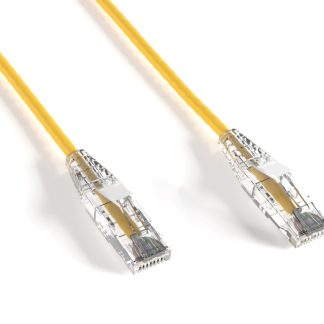 Yellow Slim Cat 6a UTP Patch Cable