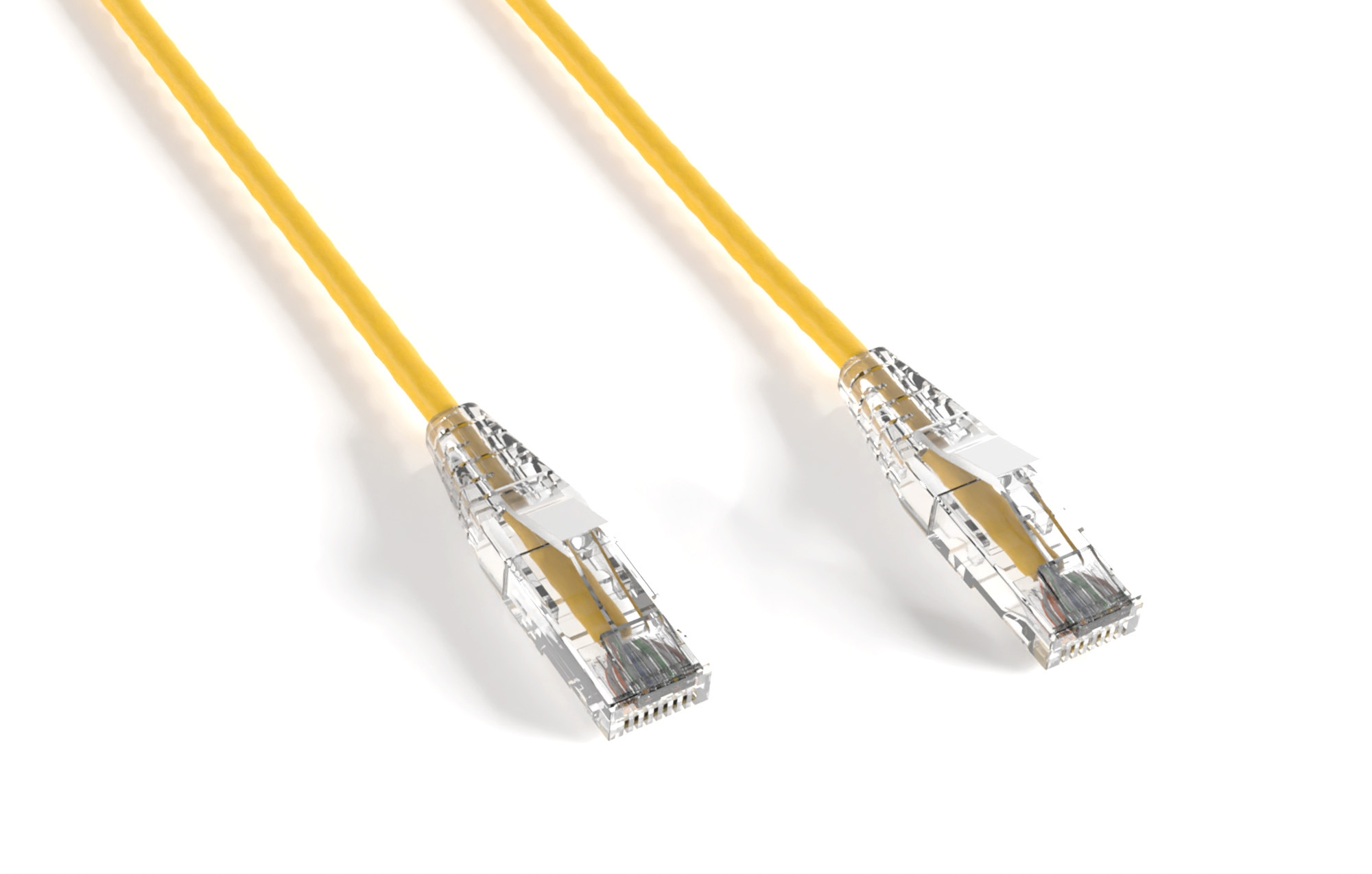 Yellow Slim Cat 6a UTP Patch Cable