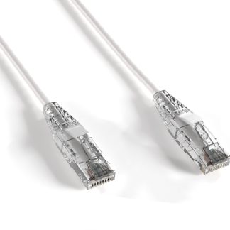 White Slim Cat 6a UTP Patch Cable