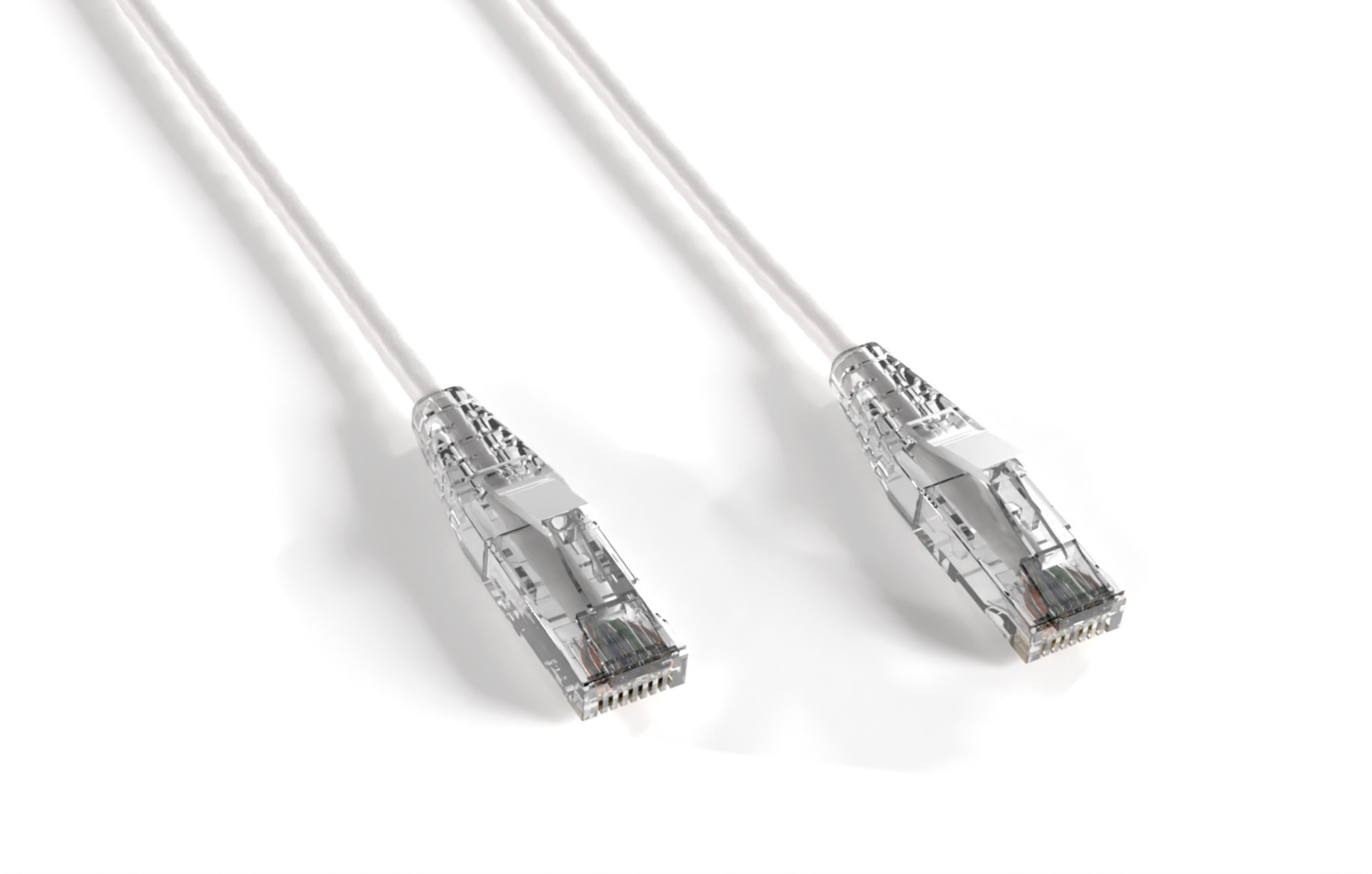 White Slim Cat 6a UTP Patch Cable