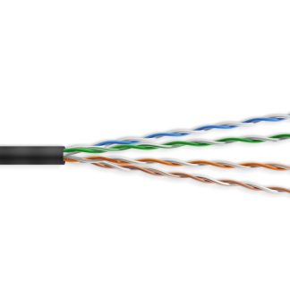 MINI CAT6.A UTP ETHERNET BULK CABLE 1000FT, BLACK