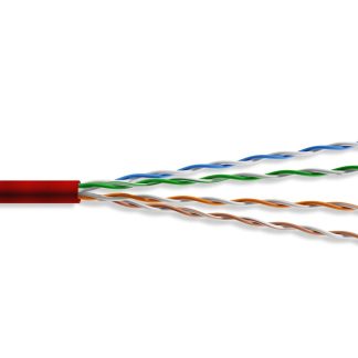 MINI CAT6.A UTP ETHERNET BULK CABLE 1000FT, RED