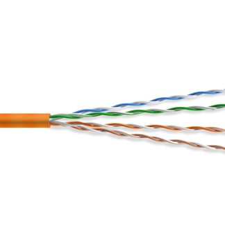MINI CAT6.A UTP ETHERNET BULK CABLE 1000FT, ORANGE