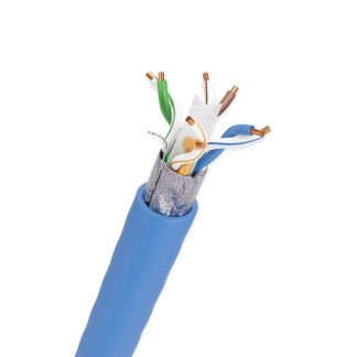 Cat. 6a STP Solid Blue Ethernet Bulk Cable 500MHZ